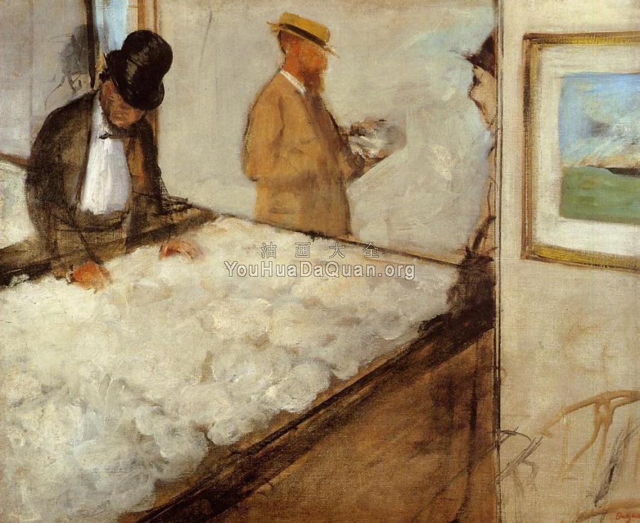 Cotton Merchants in New Orleans - 埃德加·德加